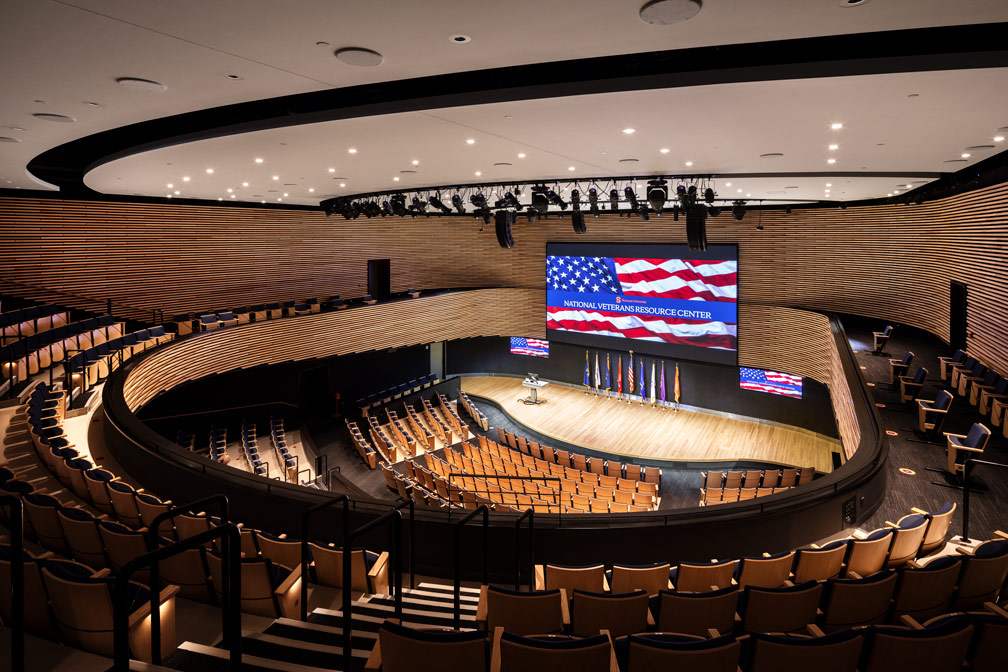 Inside Tan Auditorium