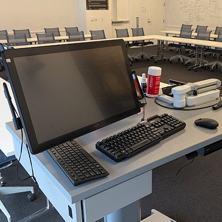 Army ROTC Classroom workstation.