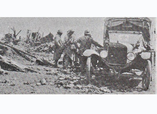 Picking up the wounded after battle, Ferme Porte, France