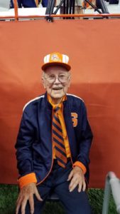 Dr Larry Myers at the Syracuse University Football game for Hometown Hero.