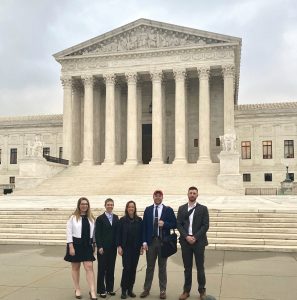 Student Veterans Outside Supreme Court