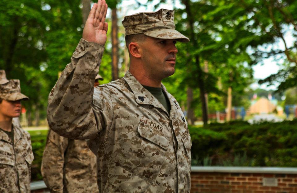 Charlie Poag in uniform.