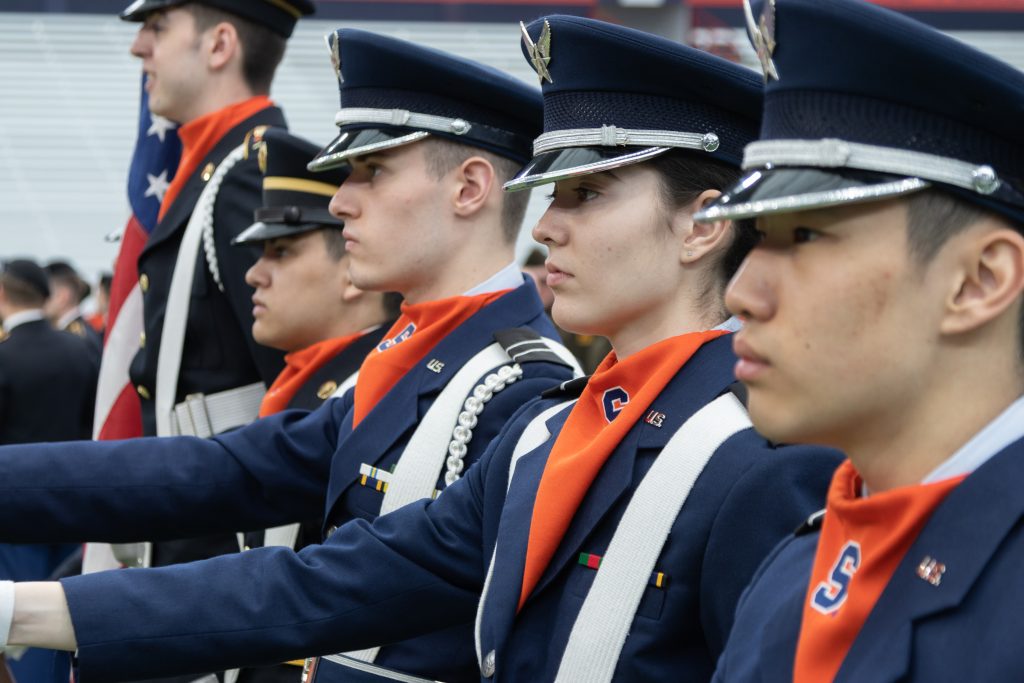 cadets at 2023 chancellor’s review