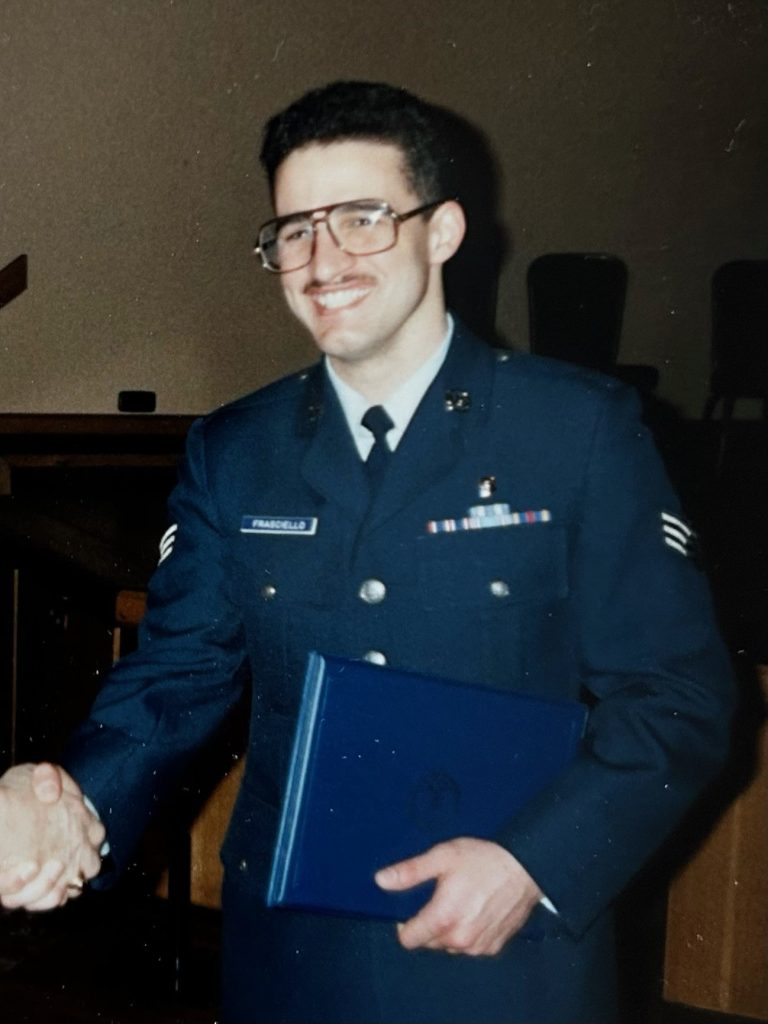 Mike Frasciello in airforce uniform