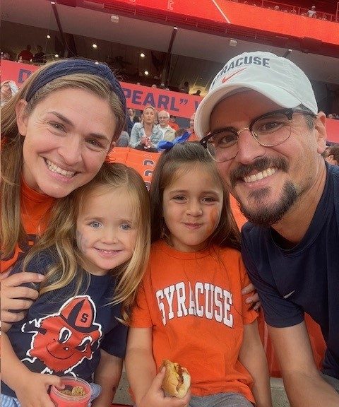 Ken Marfilius with his family.