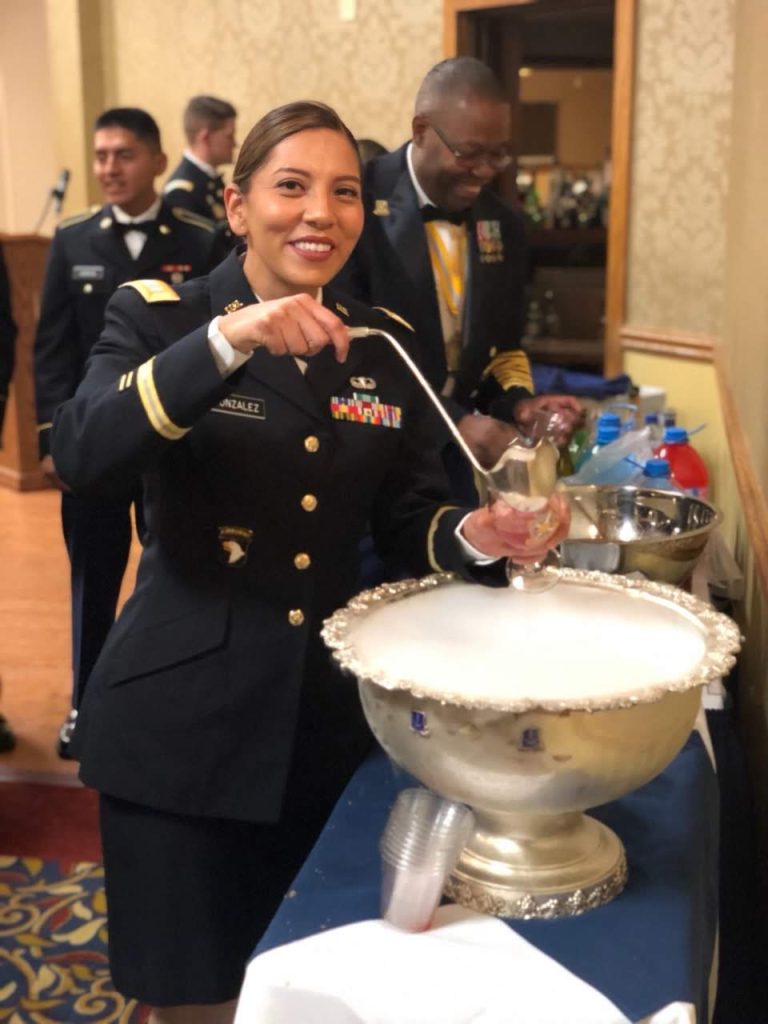 Tania Gonzalez at the punch bowl.