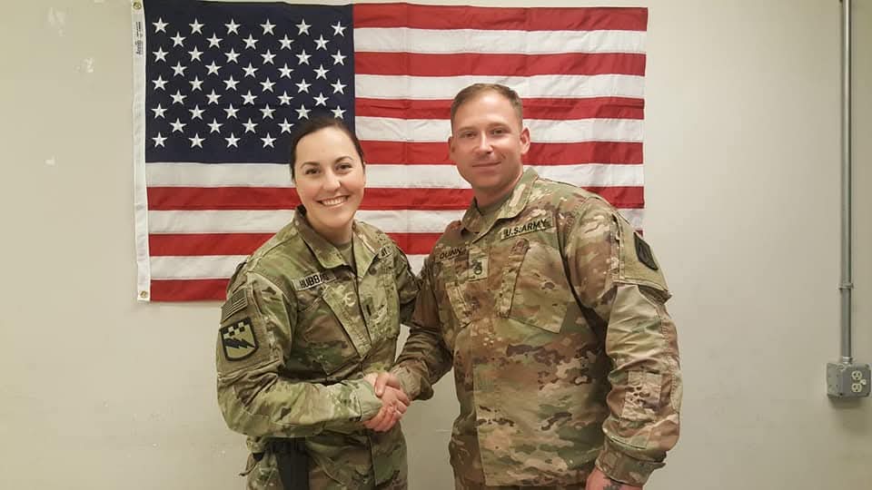 Devon Hubbard reenlisting.