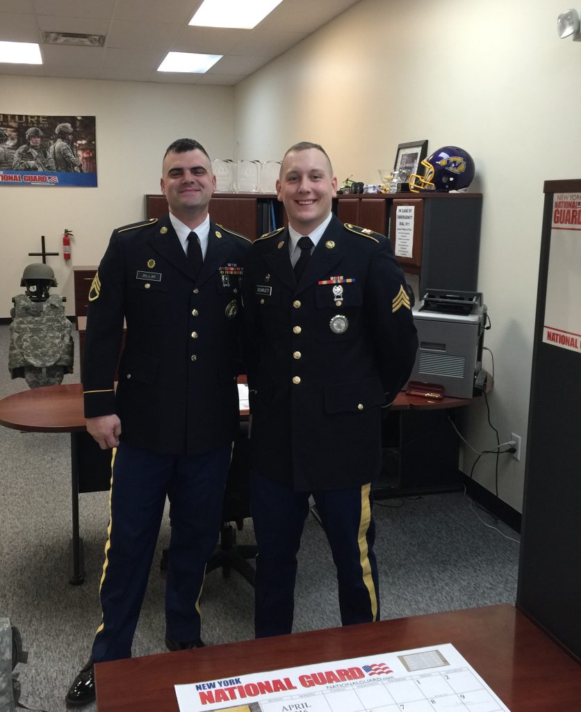 Andrew Zeller with recruiters.