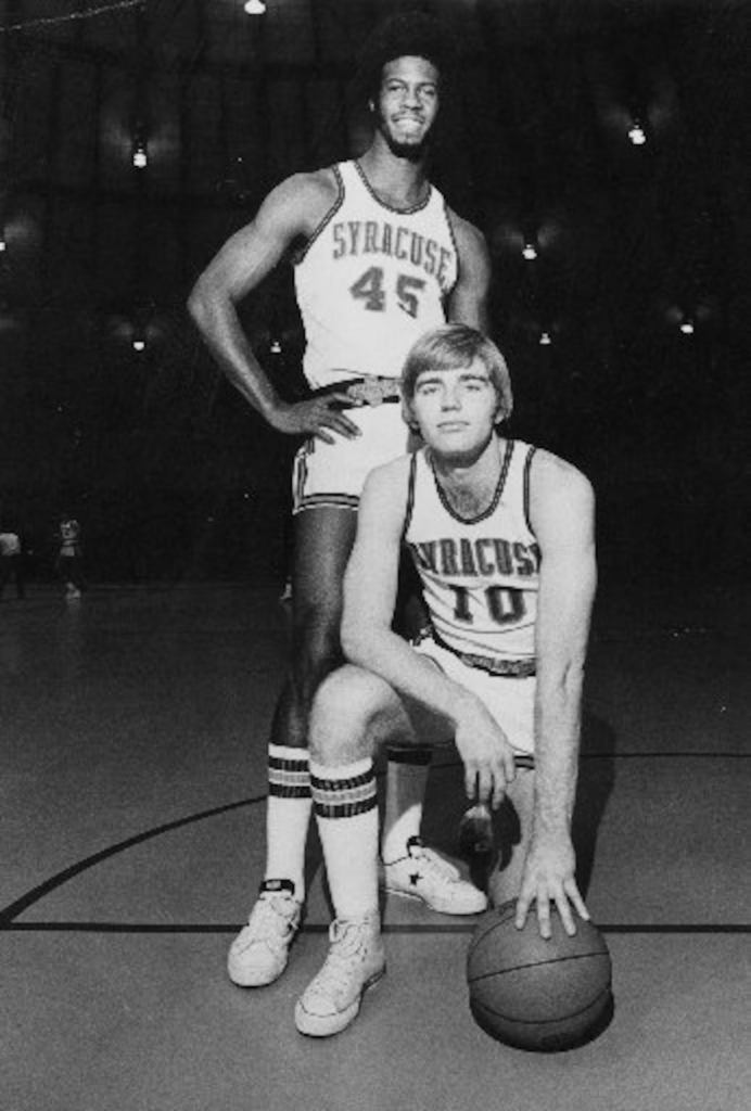 Jim Lee and Rudy Hackett in 1975