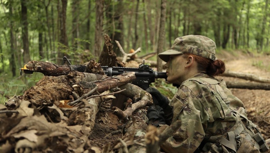 Katherine Whitson in army.