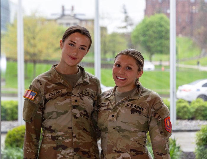 Saorise O’Leary and Amanda Turcotte